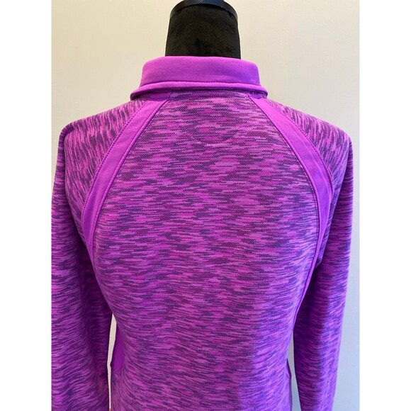 Tek Gear Jacket Women’s Fitted Sz Large Athletic Workout Full Zip Purple Black - Picture 6 of 10